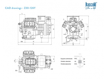 Compresor Frascold semiermetic Z30-126Y